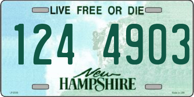 NH license plate 1244903