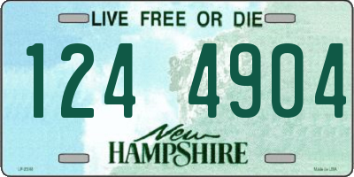 NH license plate 1244904