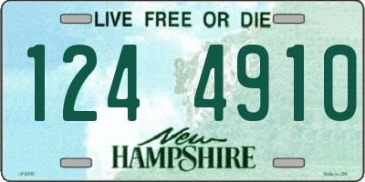 NH license plate 1244910