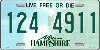 NH license plate 1244911