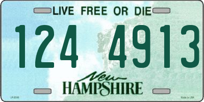 NH license plate 1244913