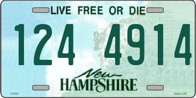 NH license plate 1244914