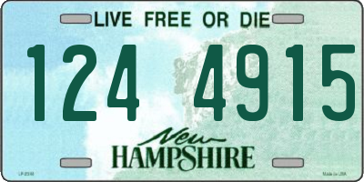 NH license plate 1244915
