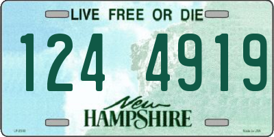 NH license plate 1244919