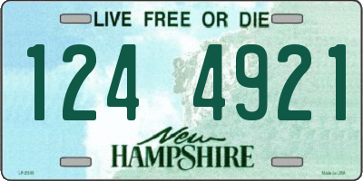 NH license plate 1244921