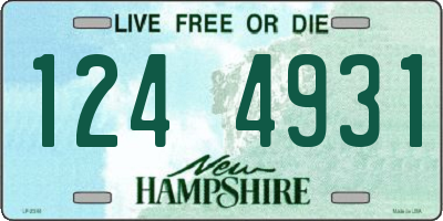 NH license plate 1244931
