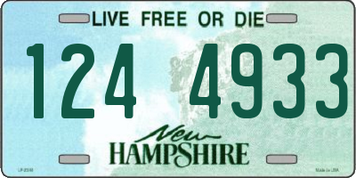 NH license plate 1244933
