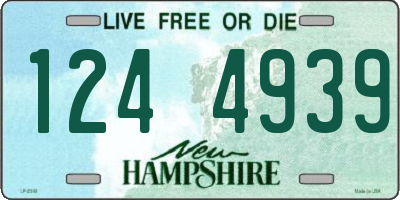 NH license plate 1244939