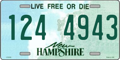 NH license plate 1244943