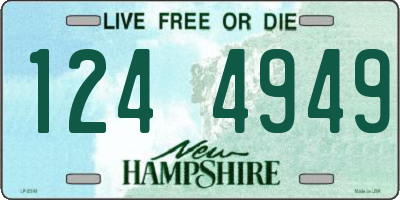 NH license plate 1244949