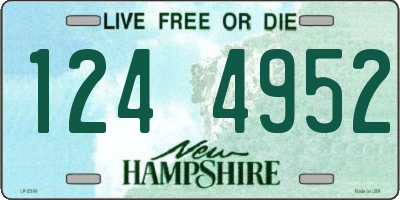 NH license plate 1244952