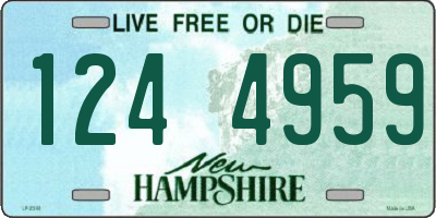 NH license plate 1244959