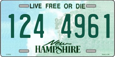NH license plate 1244961