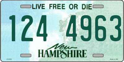 NH license plate 1244963