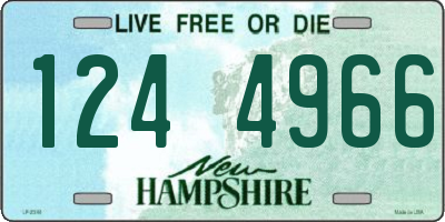 NH license plate 1244966