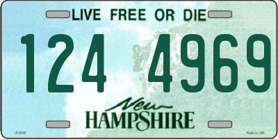 NH license plate 1244969