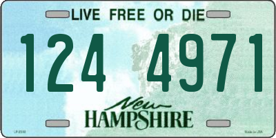 NH license plate 1244971