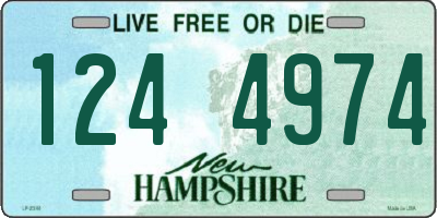 NH license plate 1244974