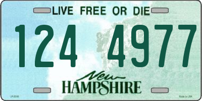 NH license plate 1244977