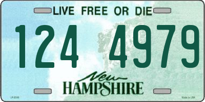 NH license plate 1244979