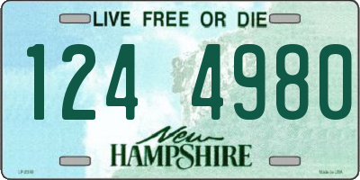 NH license plate 1244980