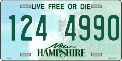 NH license plate 1244990