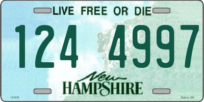 NH license plate 1244997