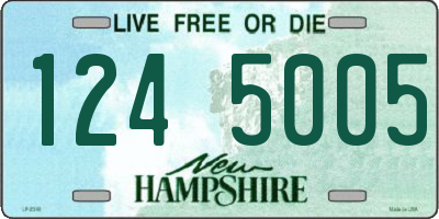 NH license plate 1245005