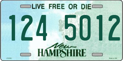 NH license plate 1245012