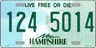 NH license plate 1245014