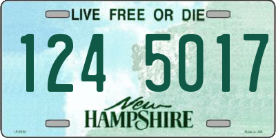 NH license plate 1245017
