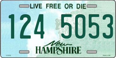 NH license plate 1245053
