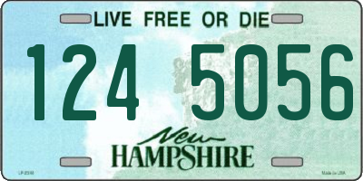 NH license plate 1245056