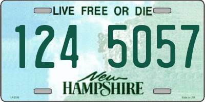 NH license plate 1245057