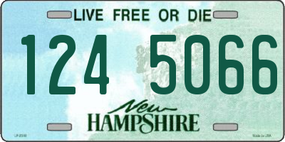 NH license plate 1245066