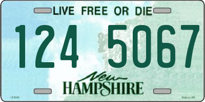 NH license plate 1245067