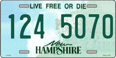 NH license plate 1245070