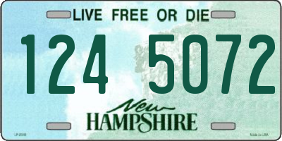 NH license plate 1245072