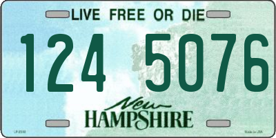 NH license plate 1245076
