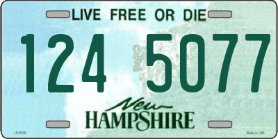 NH license plate 1245077