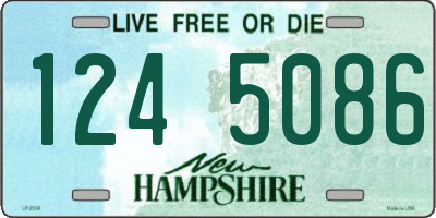 NH license plate 1245086