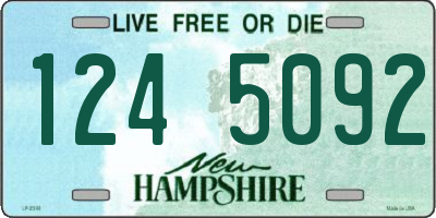 NH license plate 1245092