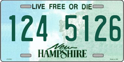 NH license plate 1245126