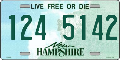 NH license plate 1245142