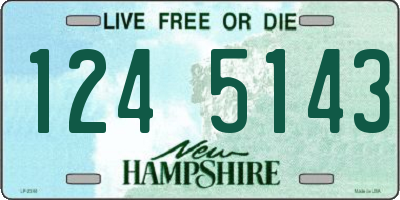 NH license plate 1245143