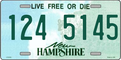 NH license plate 1245145