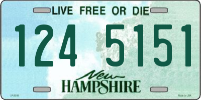 NH license plate 1245151