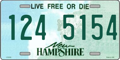 NH license plate 1245154