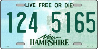 NH license plate 1245165