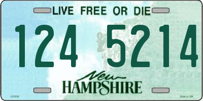 NH license plate 1245214